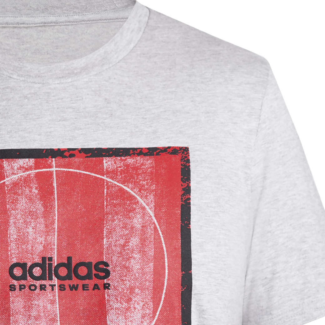 Adidas Camiseta IN7954 Cinza Poliester -1-